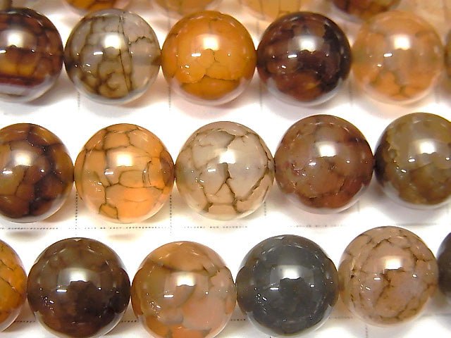 Dragon Agate Round 10mm half or 1strand beads (aprx.15inch/37cm)