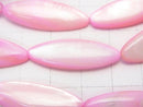 Pink color Shell Marquise 30x10x4mm 1strand beads (aprx.14inch / 34cm)