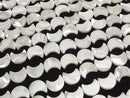 [Video] Mother of Pearl MOP White Crescent Shape 16x14mm 1strand beads (approx. 15 inches/36 cm)