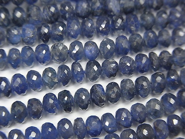 Roundel, Sapphire Gemstone Beads