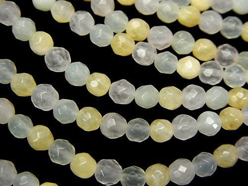 Faceted Round, Mixed Stone Gemstone Beads