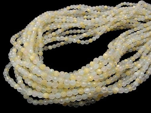 [Video] Mixed Stone  32Faceted Round 4mm 1strand beads (aprx.15inch/38cm)