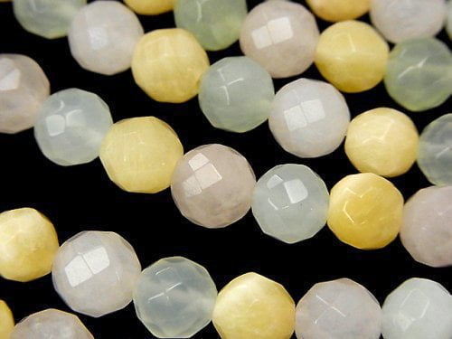 Faceted Round, Mixed Stone Gemstone Beads