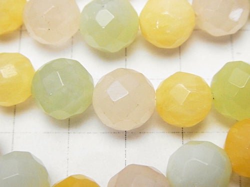 Mixed Stone  64Faceted Round 10mm half or 1strand beads (aprx.15inch/38cm)