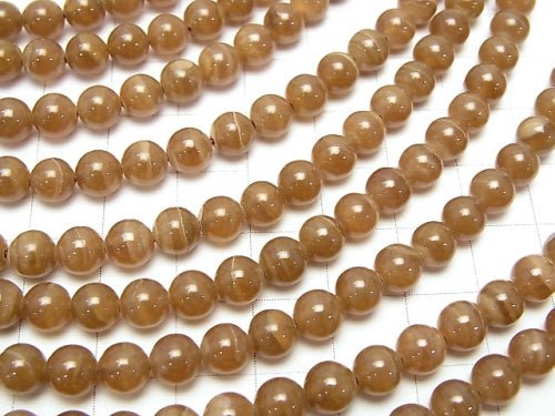 Brown color Rhodochrosite AA + Round 6 mm half or 1 strand beads (aprx.15 inch / 38 cm)