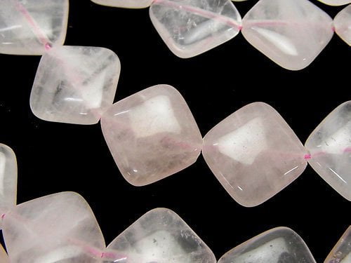 Diamond, Rose Quartz Gemstone Beads