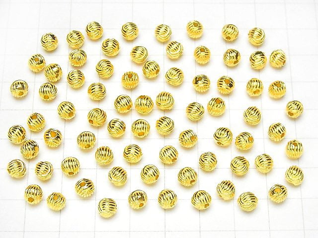Silver925 Design Round 5mm 18KGP 1pc
