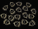 Silver925 Circle Chandelier Charm 19x13x1mm 18KGP 2pcs