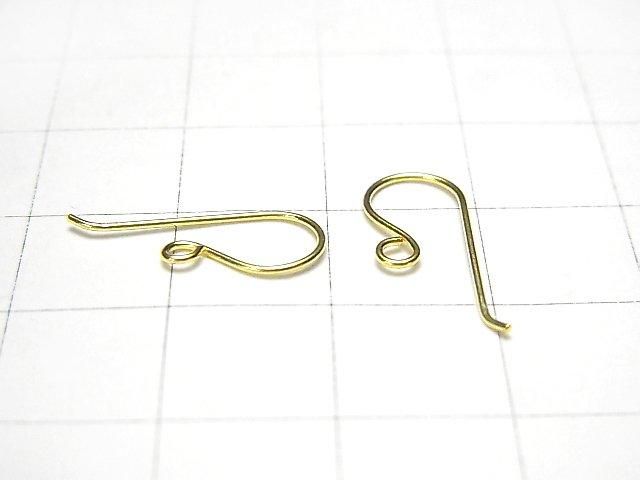 Silver 925 Earwire 17x7mm 18KGP 2 pairs (4 pieces)