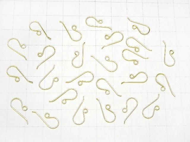 Silver 925 Earwire 17x7mm 18KGP 2 pairs (4 pieces)