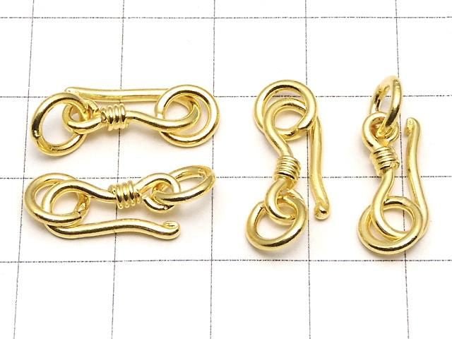 Silver925 U Hook with Jump Ring  18KGP 1pc