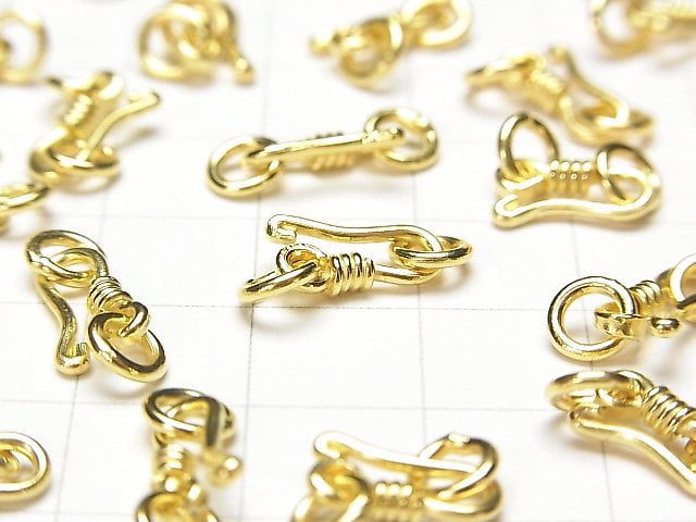 U Hook 10x4mm 18KGP 2pcs with Silver925 Jump Ring