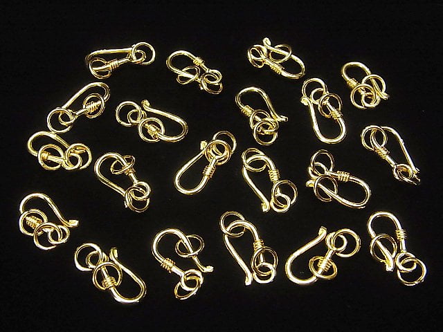 U Hook 16x8mm 18KGP 1pc with Silver925 Jump Ring