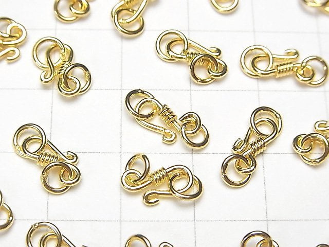 U Hook 9x5mm 18KGP 2pcs with Silver925 Jump Ring