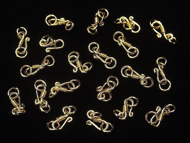 U Hook 9x5mm 18KGP 2pcs with Silver925 Jump Ring