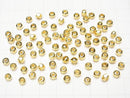 Karen Silver Faceted Button Rondelle 4x4x3mm 18KGP 4pcs