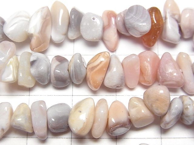 [Video] Pink Botswana Agate Chips (Small Nugget) 1strand beads (aprx.15inch / 36cm)