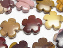 Mookaite Flower 20x20x6 half or 1strand beads (aprx.15inch / 36cm)
