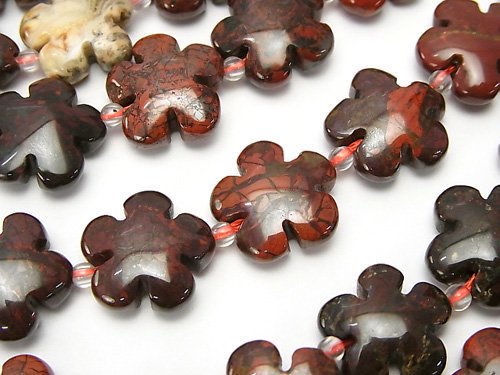 Flower, Jasper Gemstone Beads