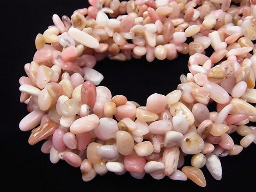 1strand $6.79! Pink Opal AA Flat Nugget Top Side Drilled Hole 1strand beads (aprx.15inch / 37cm)