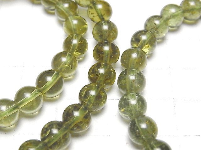 [Video] High Quality Green Apatite AAA - Round 7mm 1strand (Bracelet)