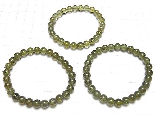 [Video] High Quality Green Apatite AAA - Round 7mm 1strand (Bracelet)