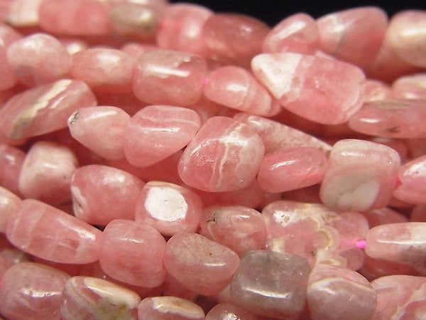 [Video] Argentina Rhodochrosite AA Nugget 1strand beads (aprx.15inch/37cm)