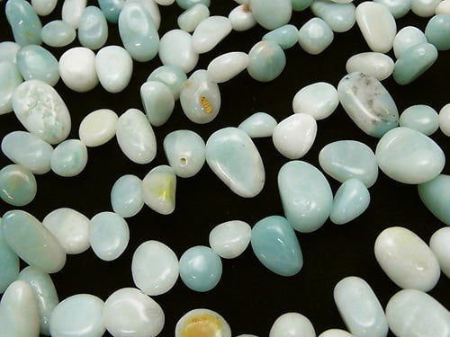 1strand $4.79! Amazonite AA Flat Nugget  Top Side Drilled Hole  1strand beads (aprx.15inch/36cm)