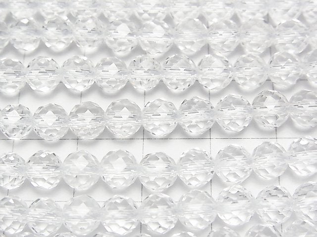 [Video] High Quality! Crystal AAA 64Faceted Round 6mm "Special cut" half or 1strand beads (aprx.15inch/37cm)