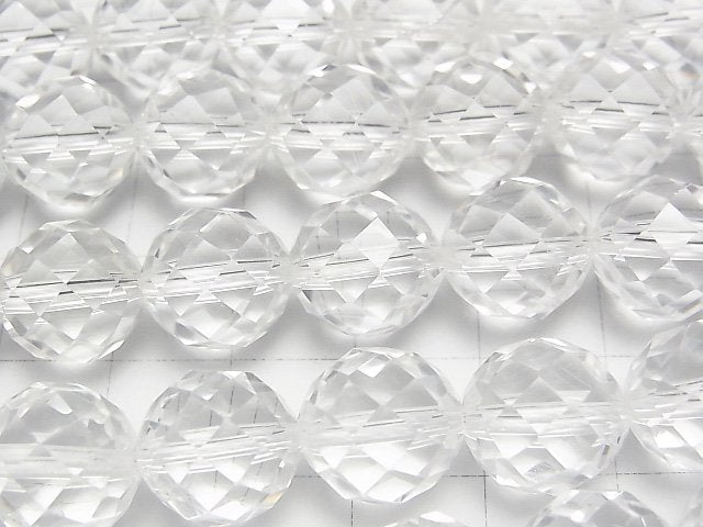 [Video] High Quality! Crystal AAA 64 Faceted Round 12 mm "Special cut" half or 1 strand beads (aprx. 15 inch / 37 cm)