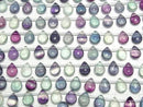 [Video] Multicolor Fluorite AAA - Pear shape (Smooth) 12x9x6mm 1strand beads (approx. 6 inches/16 cm)