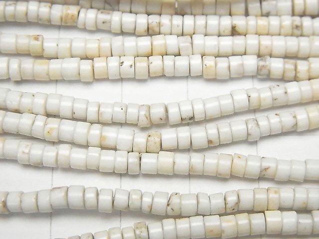 Magnesite  Roundel (Heishi )3x3x2mm 1strand beads (aprx.15inch/36cm)