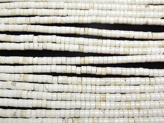 Magnesite  Rondelle (Heishi )4x4x2mm 1strand beads (aprx.15inch/38cm)
