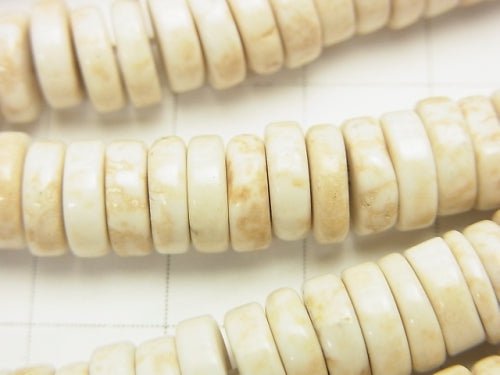 1strand $4.79! Magnesite  Roundel (Tube )8x8x3mm 1strand beads (aprx.15inch/38cm)