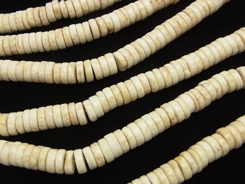 1strand $4.79! Magnesite  Roundel (Tube )8x8x3mm 1strand beads (aprx.15inch/38cm)