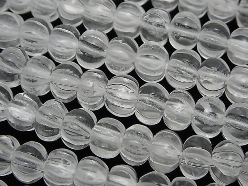 Crystal Quartz, Pumpkin Shape Gemstone Beads