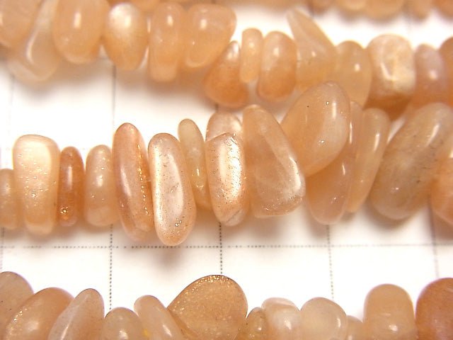 1strand $5.79! Orange Moonstone AA ++ Chips (Small Nugget) 1strand beads (aprx.33inch / 82cm)