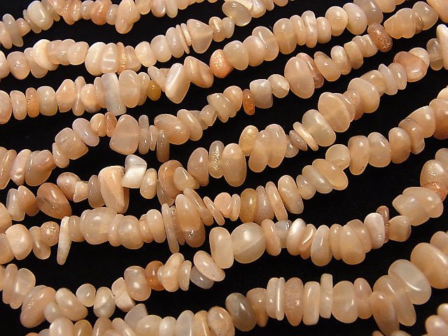 1strand $5.79! Orange Moonstone AA ++ Chips (Small Nugget) 1strand beads (aprx.33inch / 82cm)