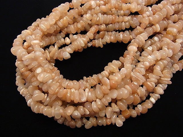 1strand $5.79! Orange Moonstone AA ++ Chips (Small Nugget) 1strand beads (aprx.33inch / 82cm)