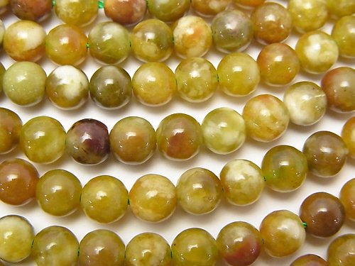 Round, Serpentine Gemstone Beads