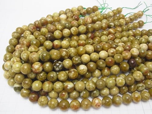 Serpentine  Round 12mm half or 1strand beads (aprx.15inch/38cm)