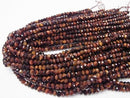 High Quality! Red Tiger's Eye AA ++ Faceted Button Rondelle 6 x 6 x 4 half or 1 strand beads (aprx.15 inch / 38 cm)