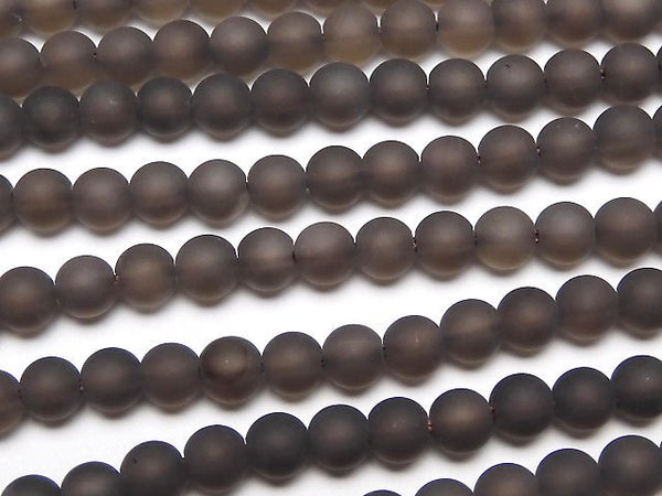 Round, Smoky Quartz Gemstone Beads
