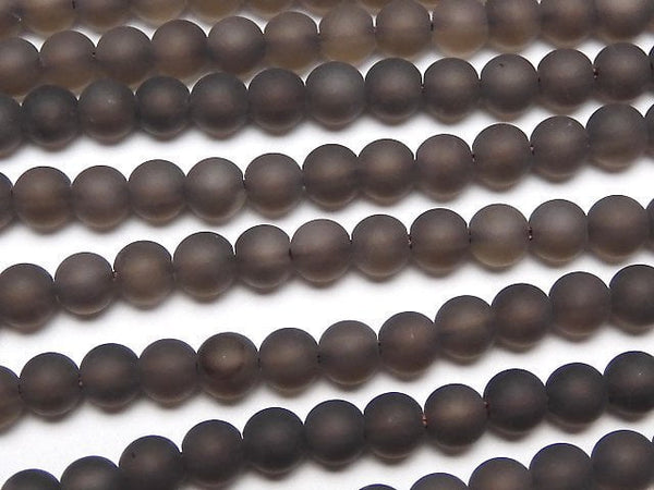 Round, Smoky Quartz Gemstone Beads