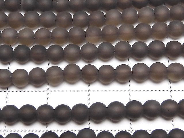 Frosted Smoky Quartz AAA Round 4mm 1strand beads (aprx.15inch/37cm)