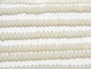 1strand $6.79! White Coral Rondelle 3x3x2 1strand beads (aprx.15inch / 38cm)