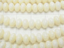 1strand $8.79! White Coral Rondelle 6x6x4mm 1strand beads (aprx.15inch / 38cm)