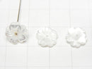 [Video] High-Quality White Shell (Silver-lip Oyster) AAA Flower [6mm][8mm][10mm][12mm][15mm] Center Hole 4pcs