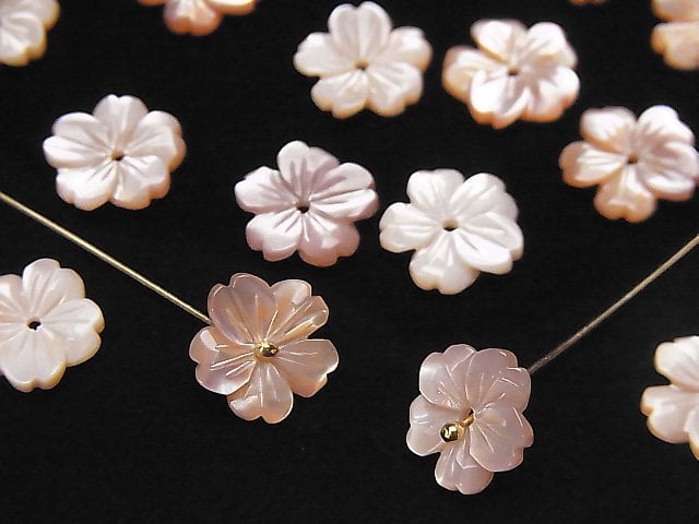 Flower, Mother of Pearl (Shell Beads) Pearl & Shell Beads