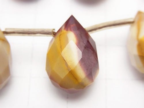 Mookaite  Faceted Drop 18x12x12 half or 1strand beads (aprx.15inch/38cm)